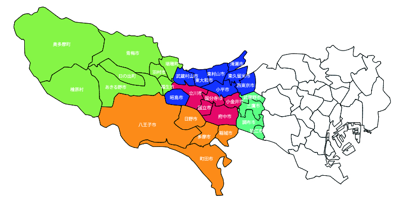 東京暮らし】転勤者の住まい探し｜転勤などで初めて東京に住む人のために｜東京２６市のエリア分類